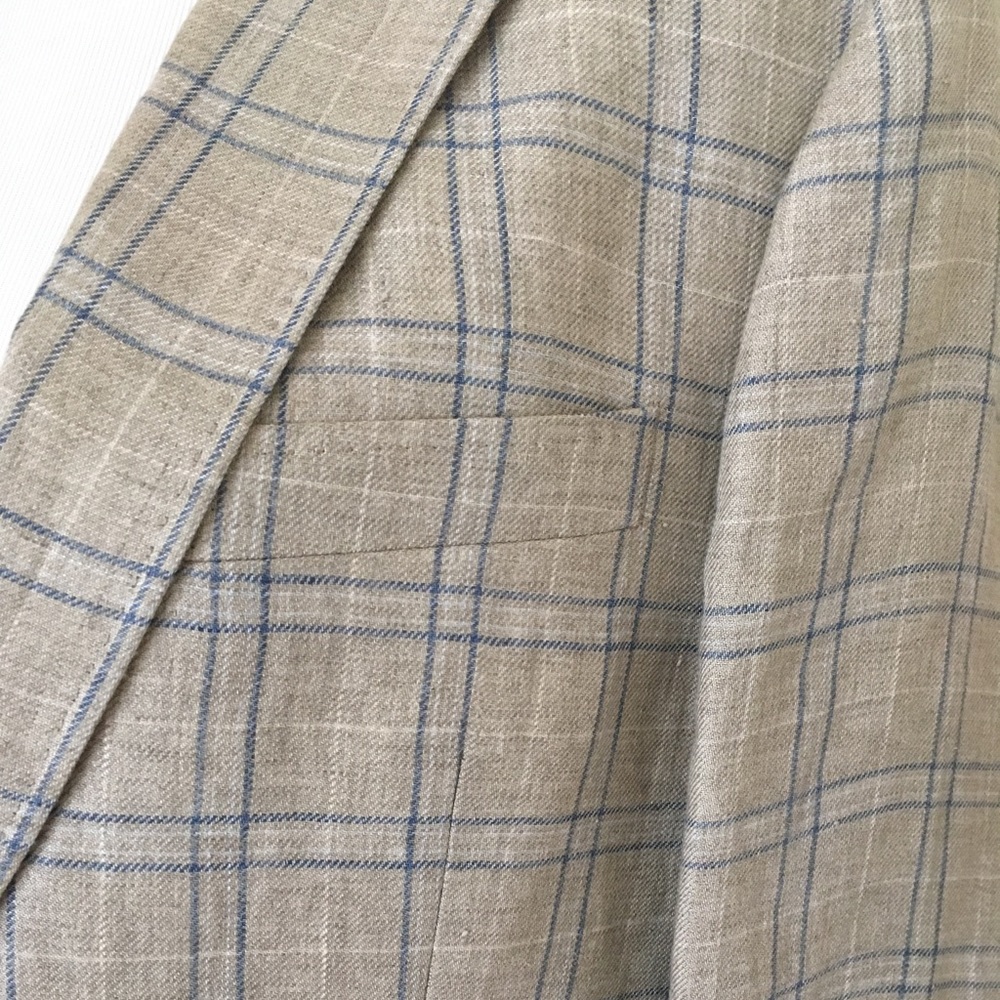 Blazer jacket Michael Kors plaid blazer jacket androgynous style 42 R men’s - Picture 6 of 7